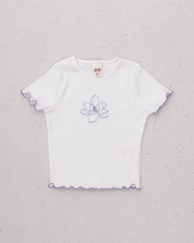 DMB KIDS 2873 Футболка  (цвет: Белый\лиловый)